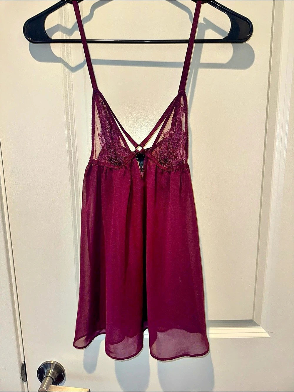 Victoria's Secret Lace Chemise in Purple Size Small